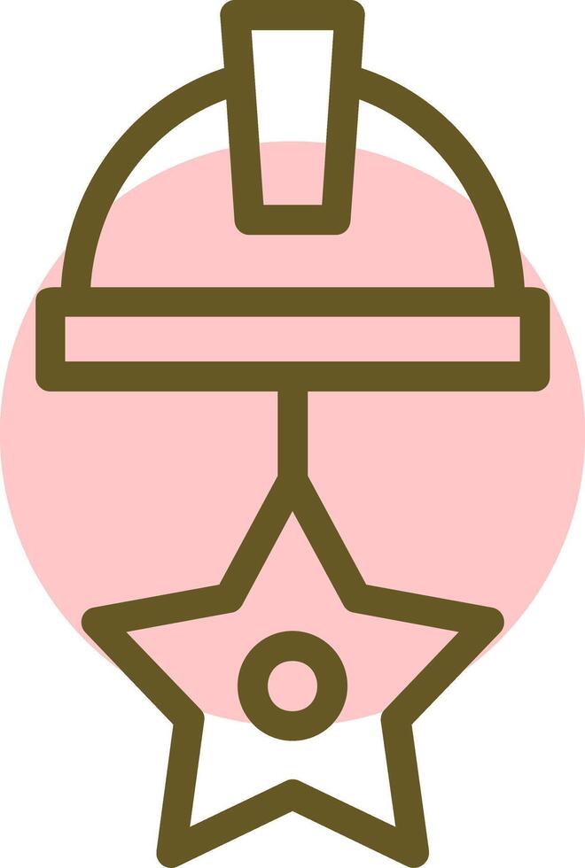 Star Linear Circle Icon vector
