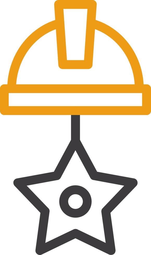 Star Line Circle Icon vector