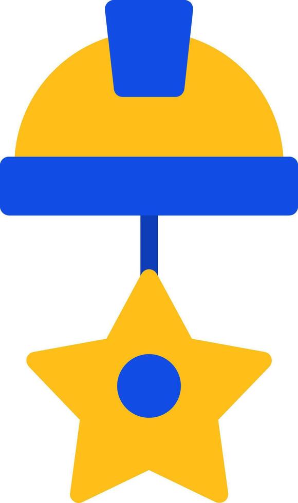 Star Flat Two Color Icon vector
