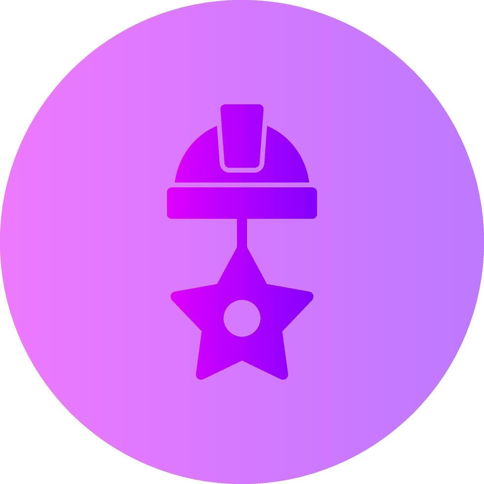 Star Gradient Circle Icon vector