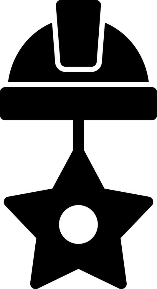 Star Glyph Icon vector