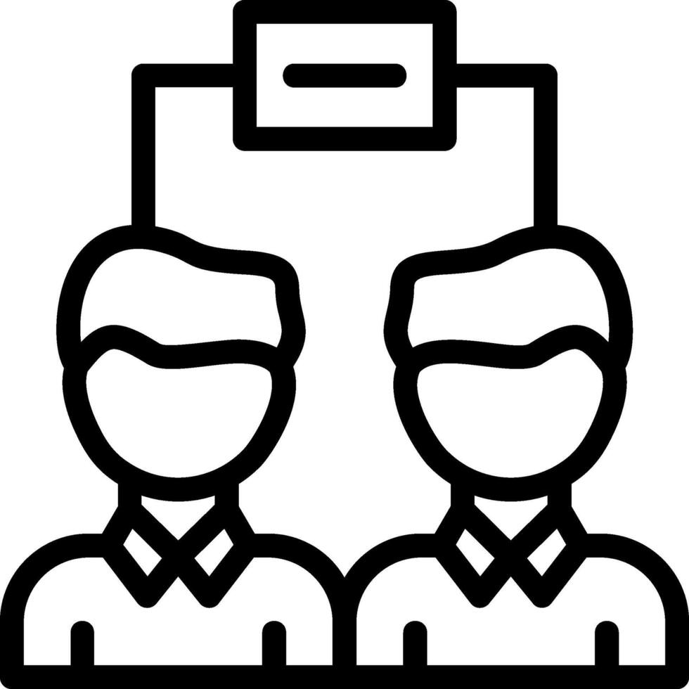 Team Line Icon vector