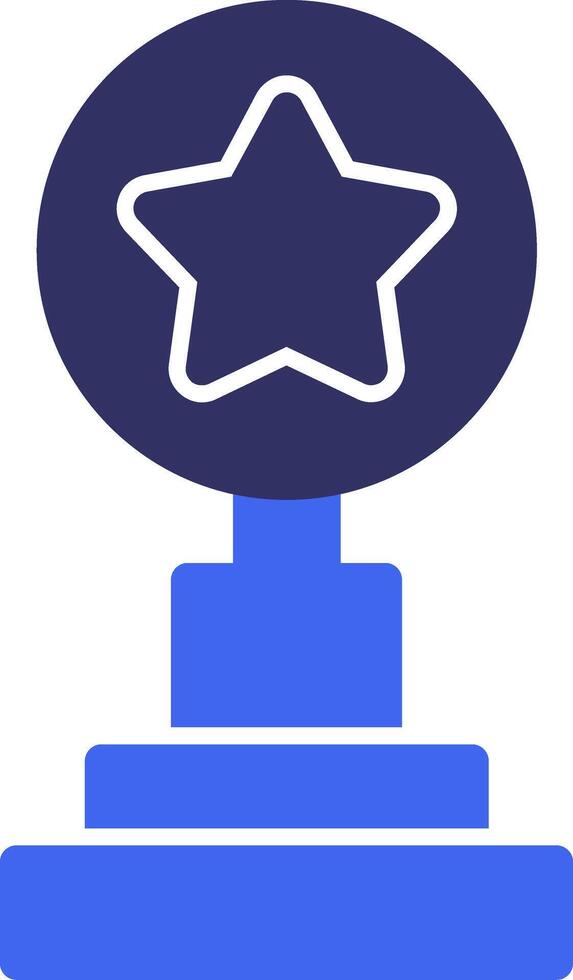 Trophy Solid Two Color Icon vector