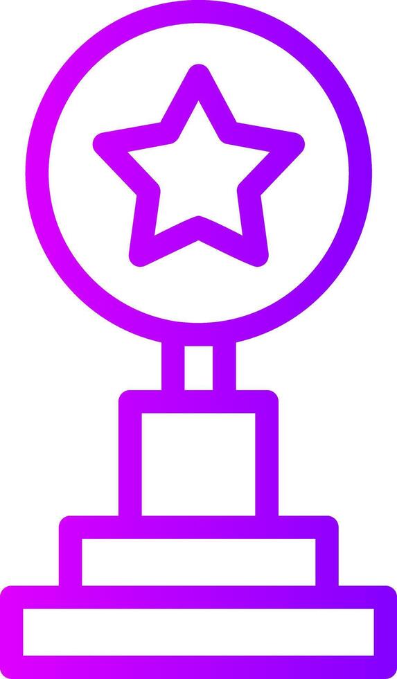 Trophy Linear Gradient Icon vector