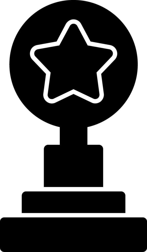 Trophy Glyph Icon vector