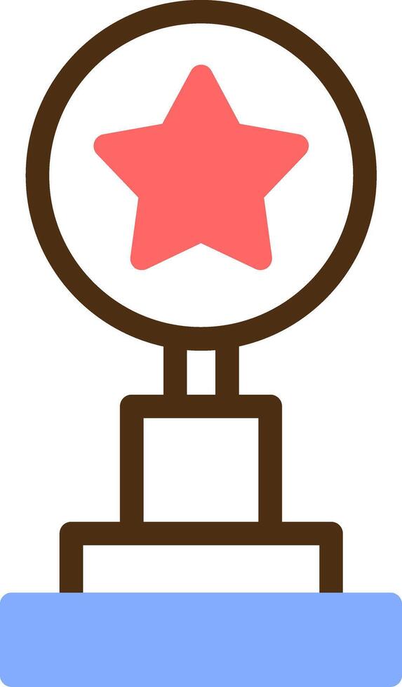 Trophy Color Filled Icon vector