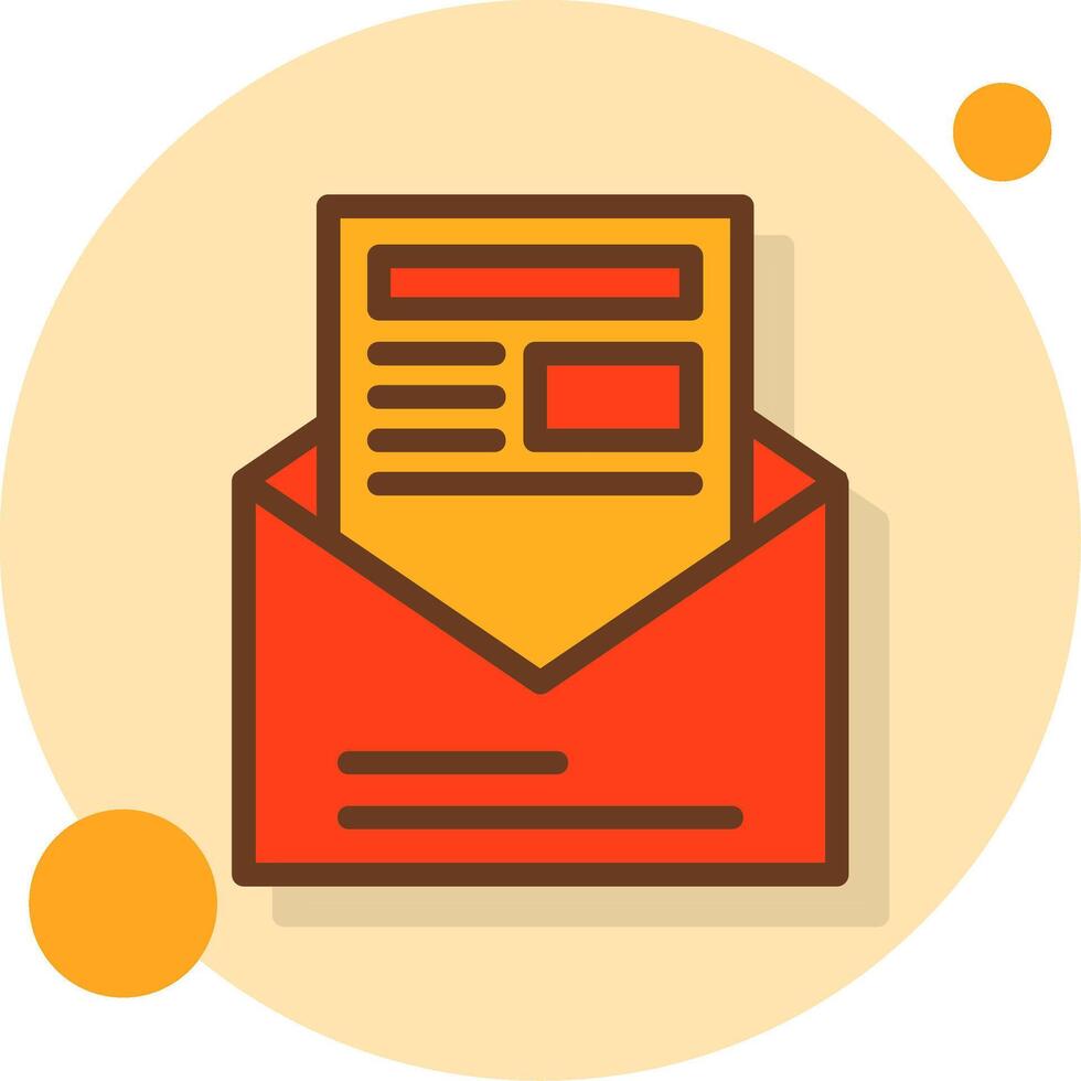 Job Offer Filled Shadow Circle Icon vector