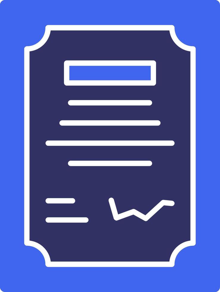Contract Signing Solid Two Color Icon vector