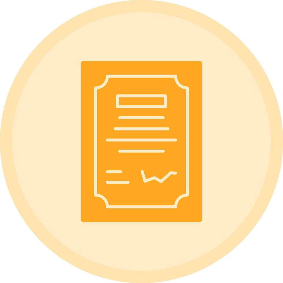 Contract Signing Multicolor Circle Icon vector