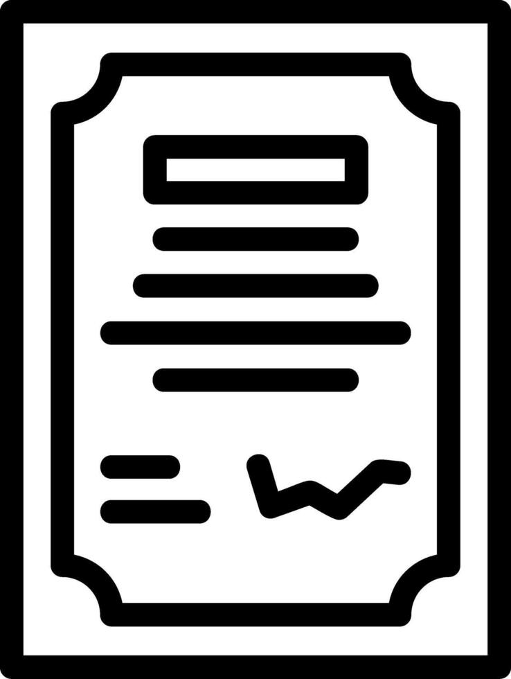 Contract Signing Line Icon vector