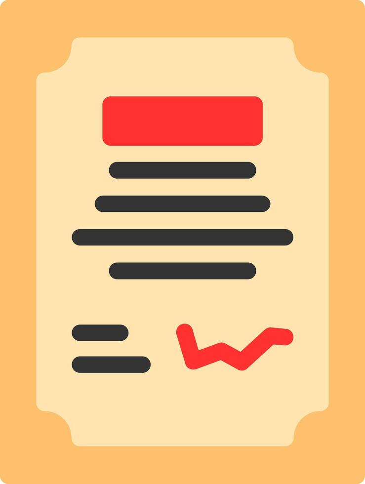 Contract Signing Flat Icon vector