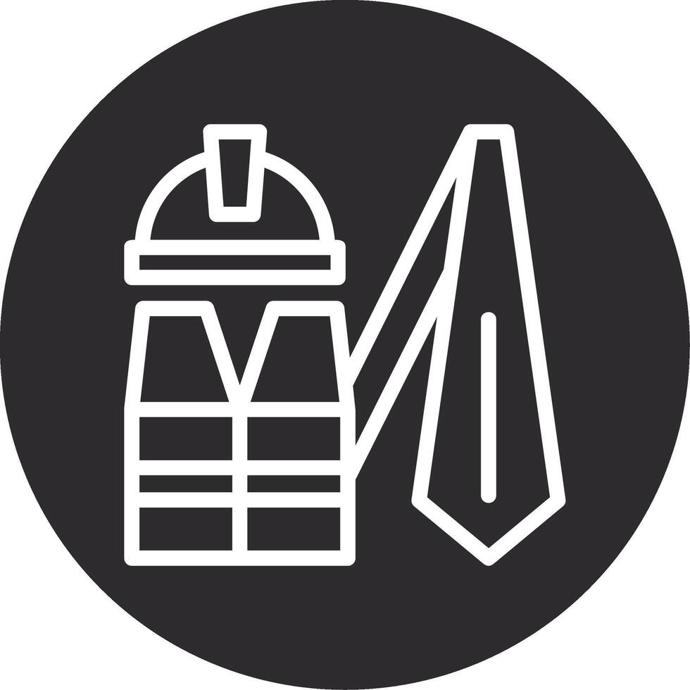 Work Uniform Inverted Icon vector