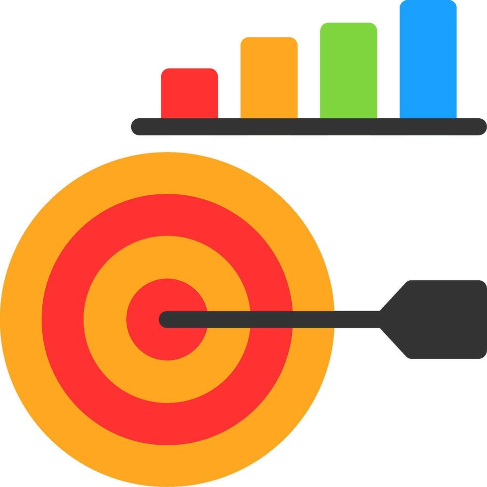 Target Flat Icon vector