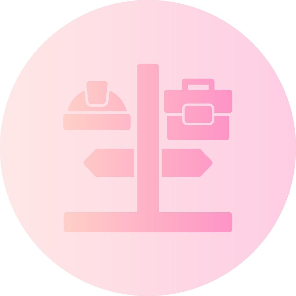 Career Path Gradient Circle Icon vector