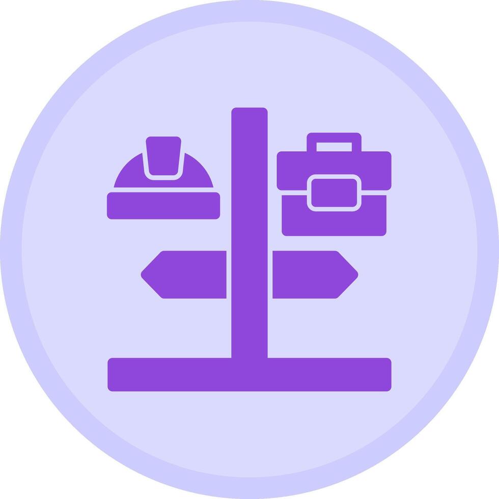 Career Path Multicolor Circle Icon vector