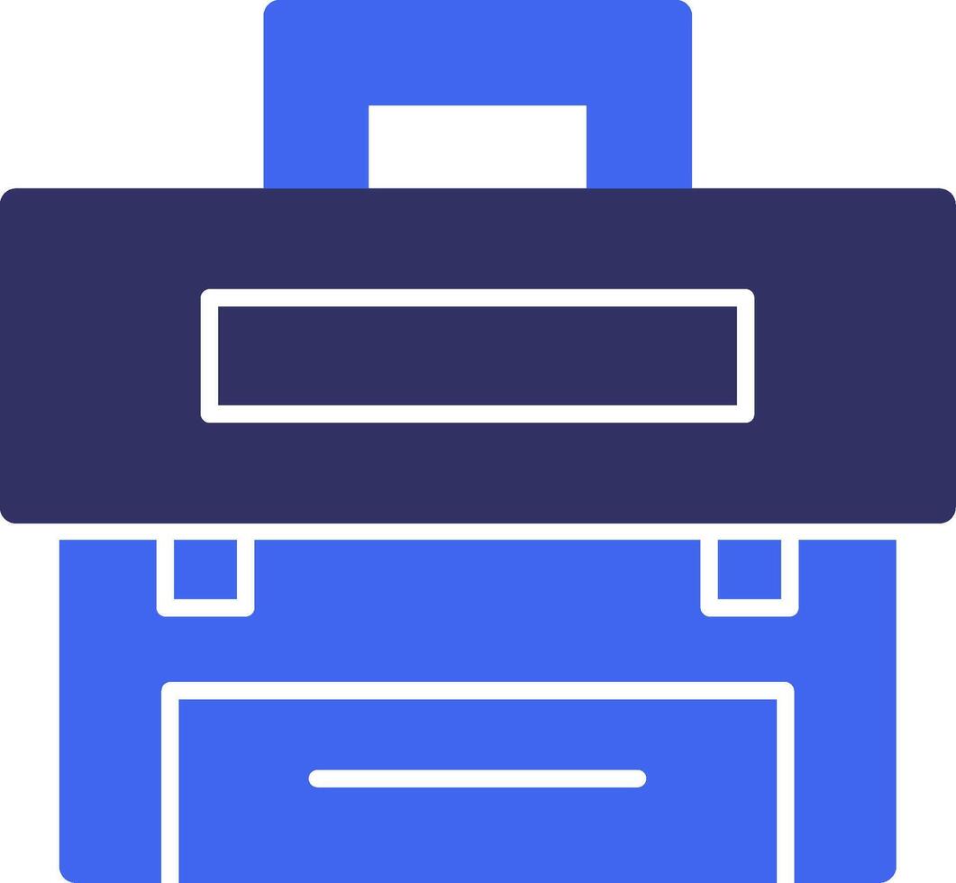 Suitcase Solid Two Color Icon vector