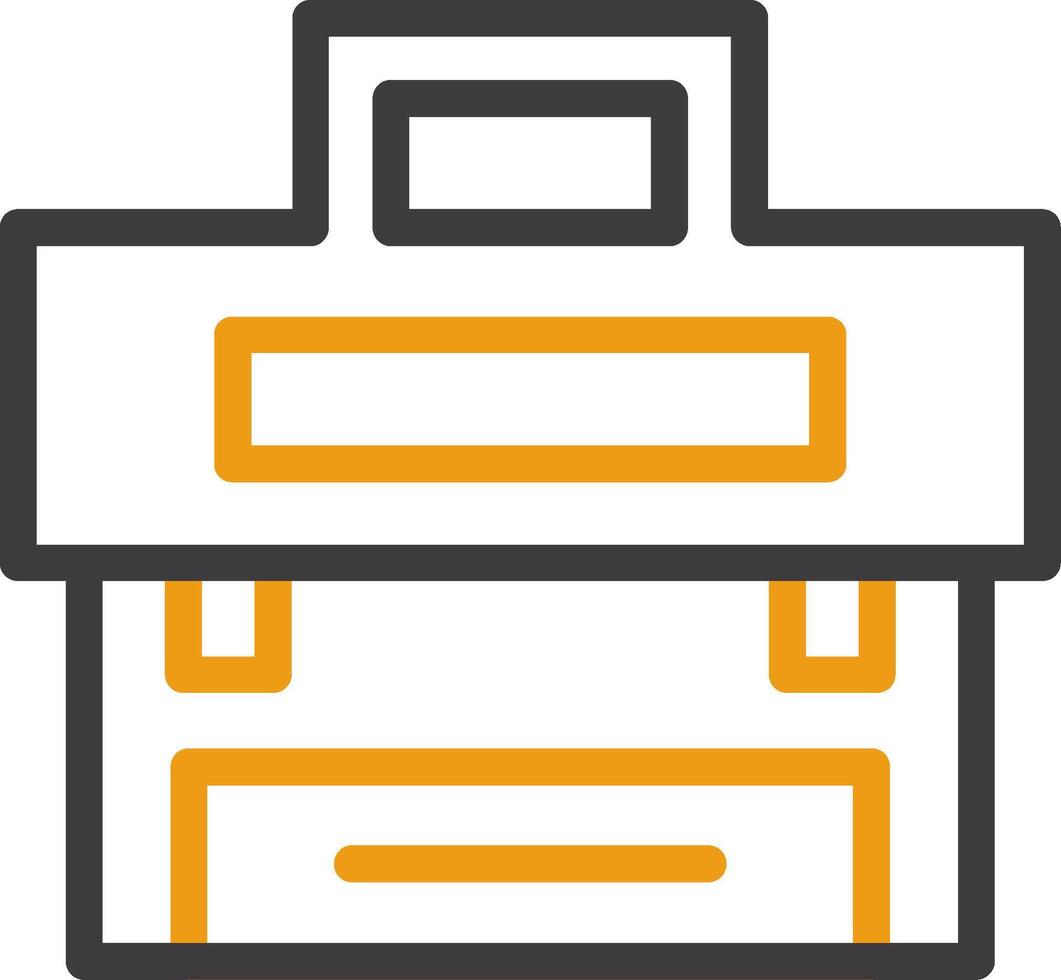 Suitcase Line Circle Icon vector
