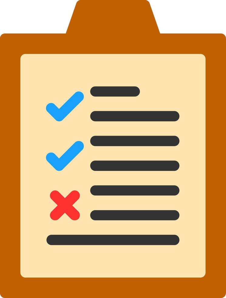 Checklist Flat Icon vector