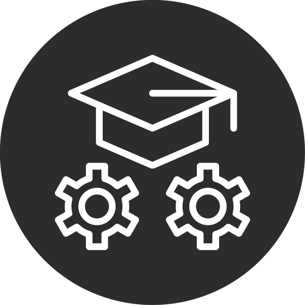 Training Hat Inverted Icon vector