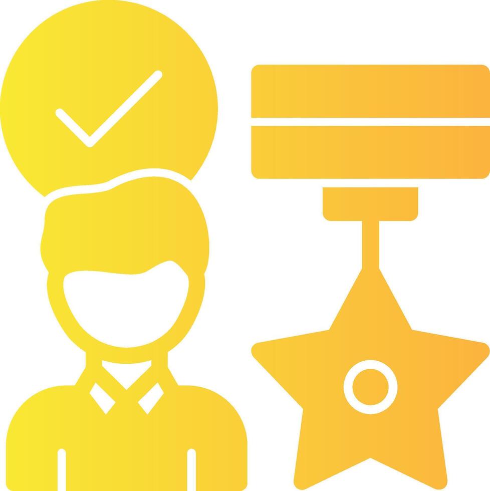 Employee Appreciation Solid Multi Gradient Icon vector