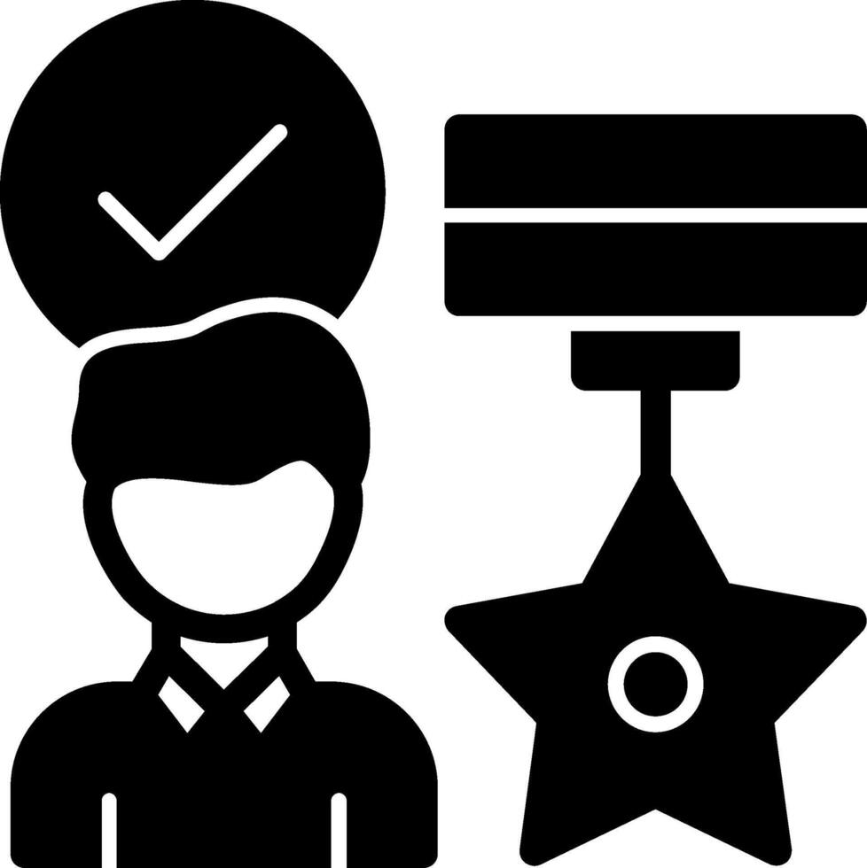 Employee Appreciation Glyph Icon vector