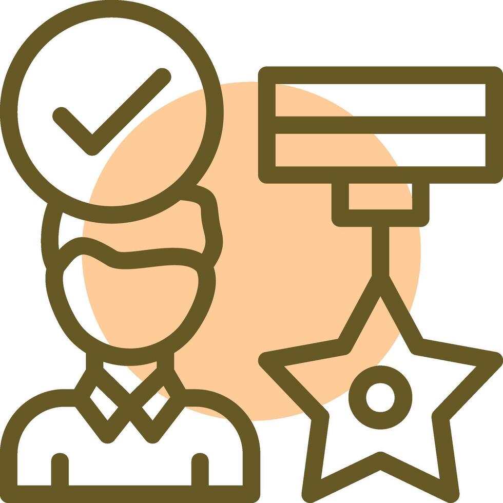 Employee Appreciation Linear Circle Icon vector
