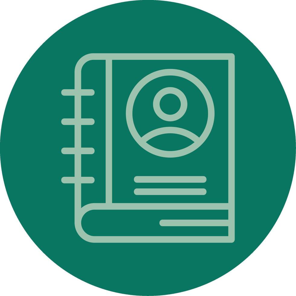 Employee Handbook Line Multi color Icon vector