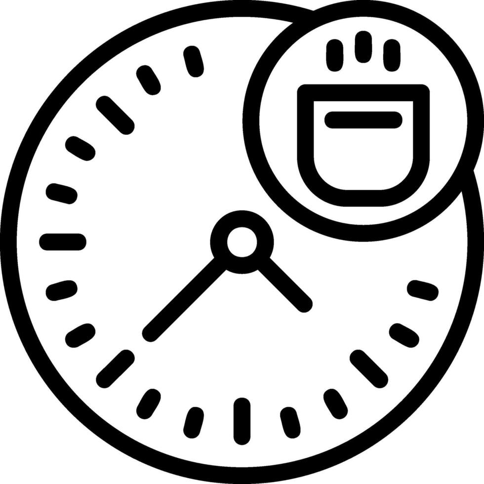 icono de línea de descanso para tomar café vector