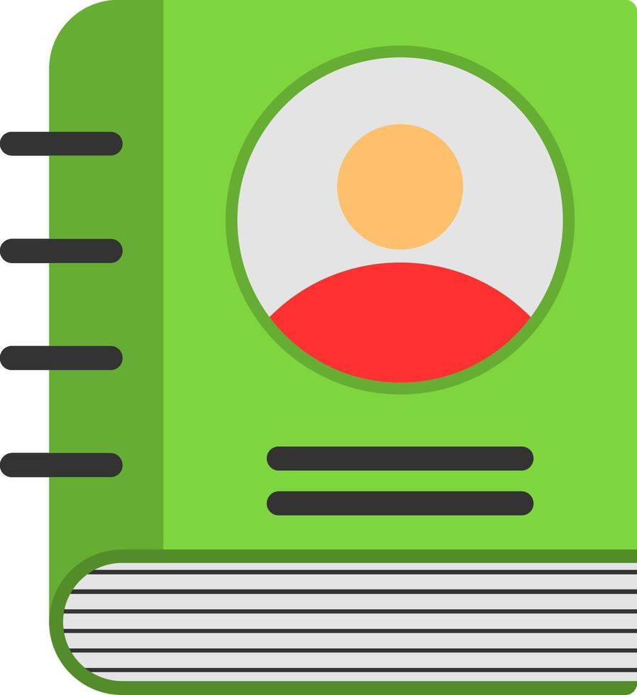 Employee Handbook Flat Icon vector