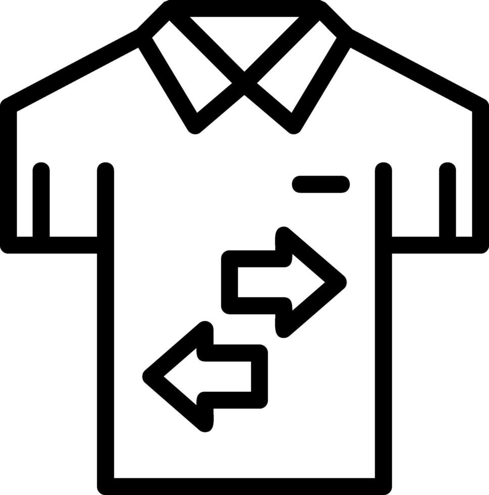 Shirt Line Icon vector