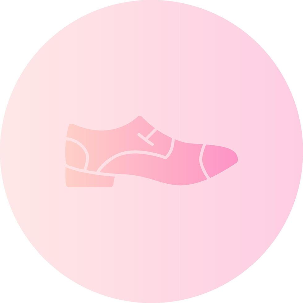 Shoe Gradient Circle Icon vector