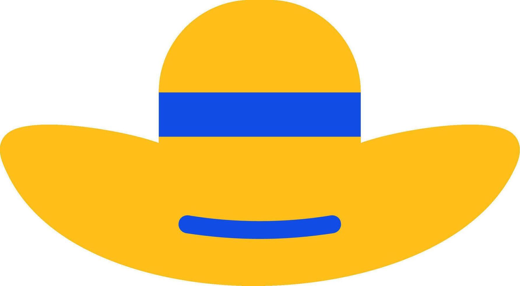 Hat Flat Two Color Icon vector