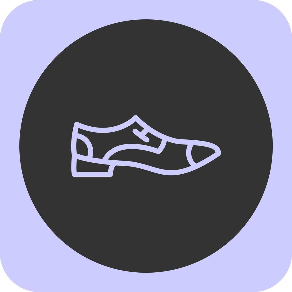 Shoe Linear Round Icon vector