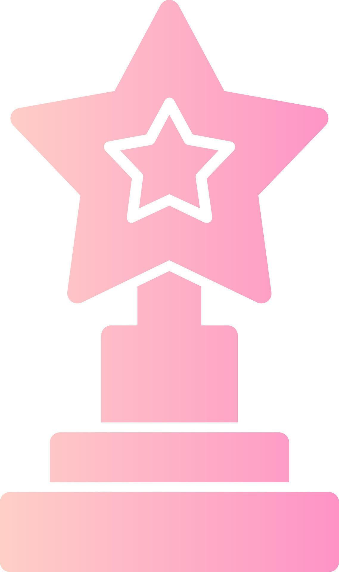 Trophy representing achievement Solid Multi Gradient Icon 39502850 ...