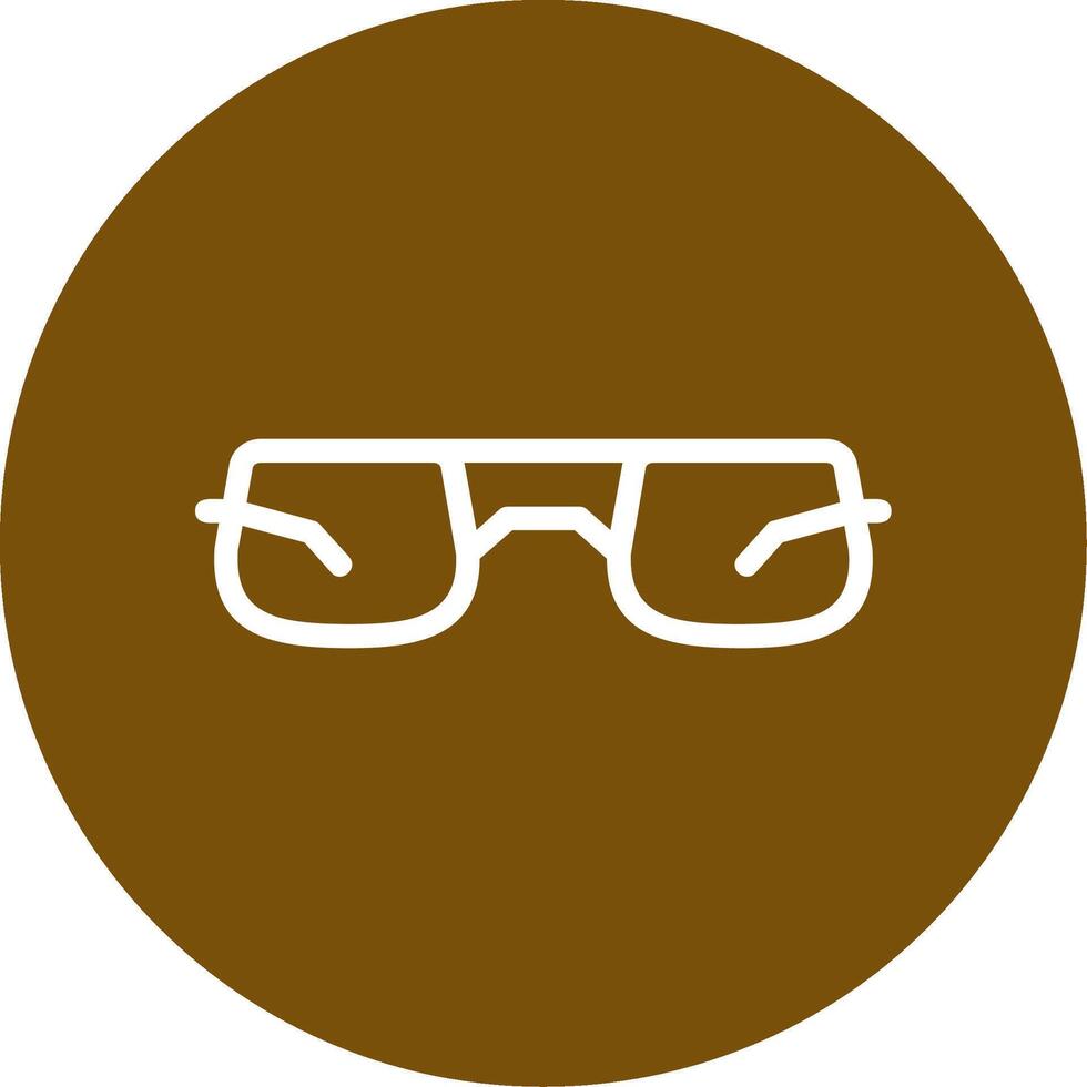 Sunglasses Outline Circle Icon vector