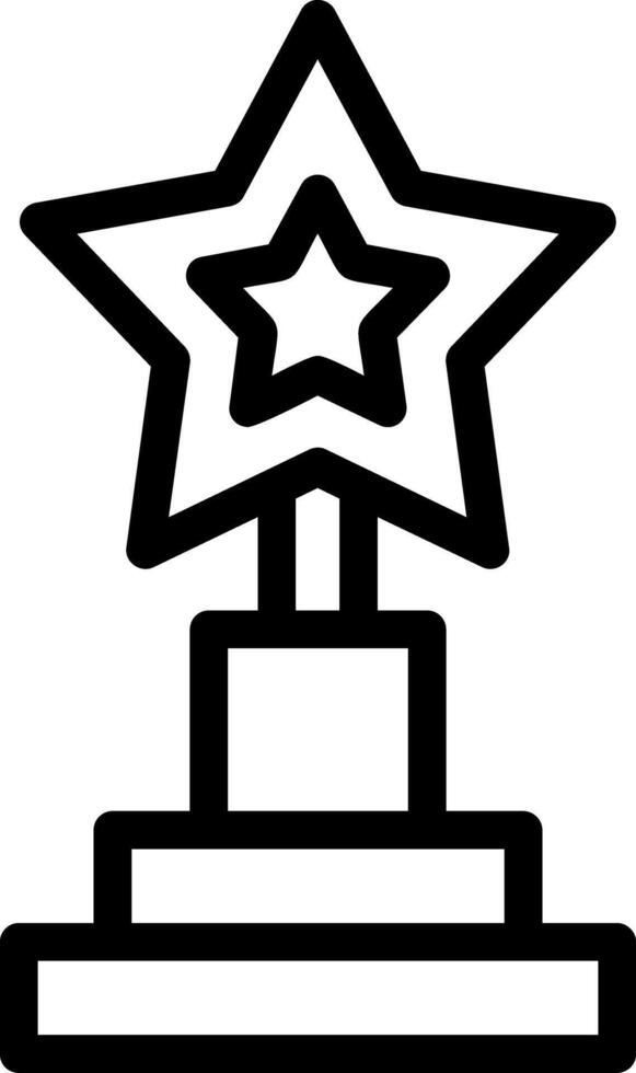 Trophy representing achievement Line Icon vector