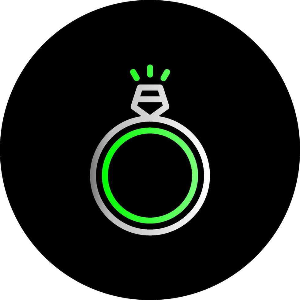 Ring Dual Gradient Circle Icon vector