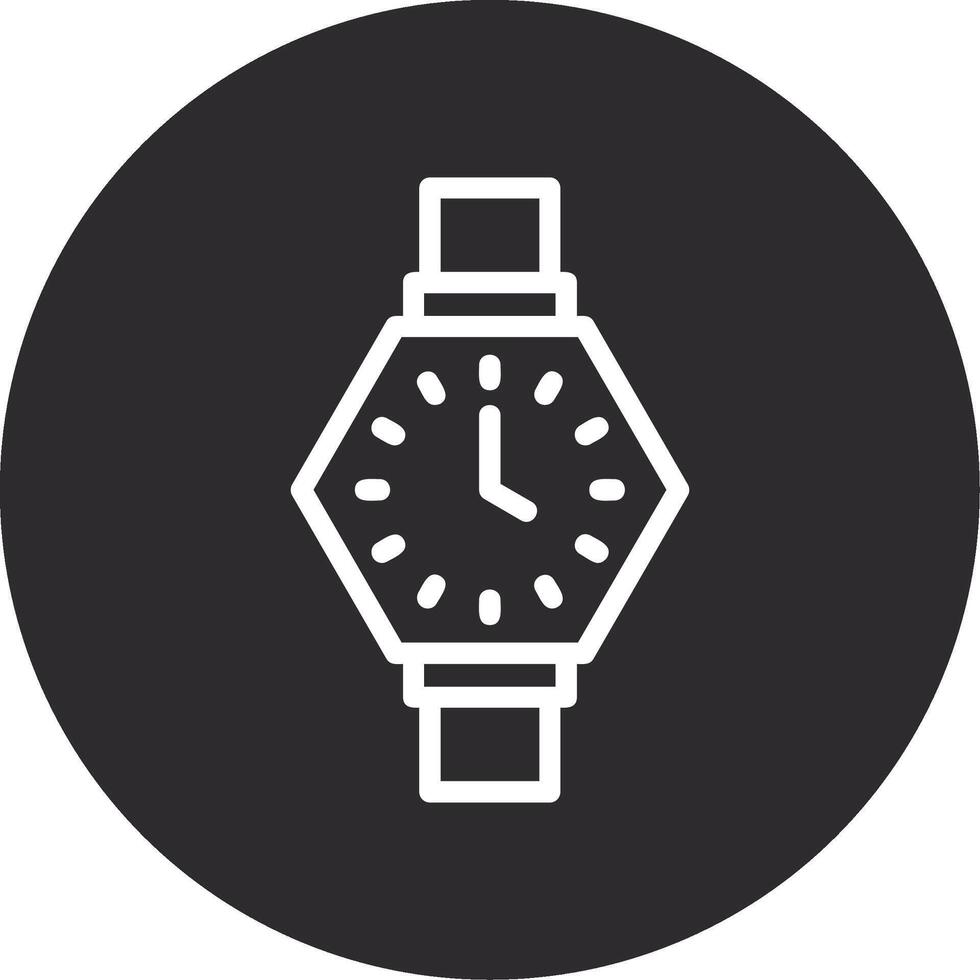 Watch Inverted Icon vector
