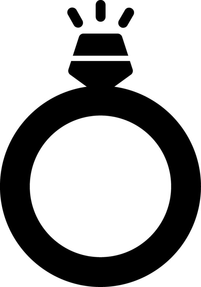 Ring Glyph Icon vector