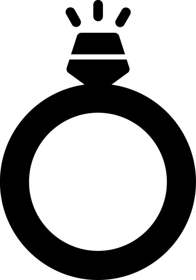 Ring Glyph Icon vector