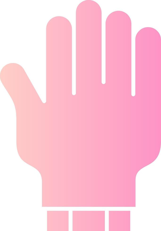 Glove Solid Multi Gradient Icon vector
