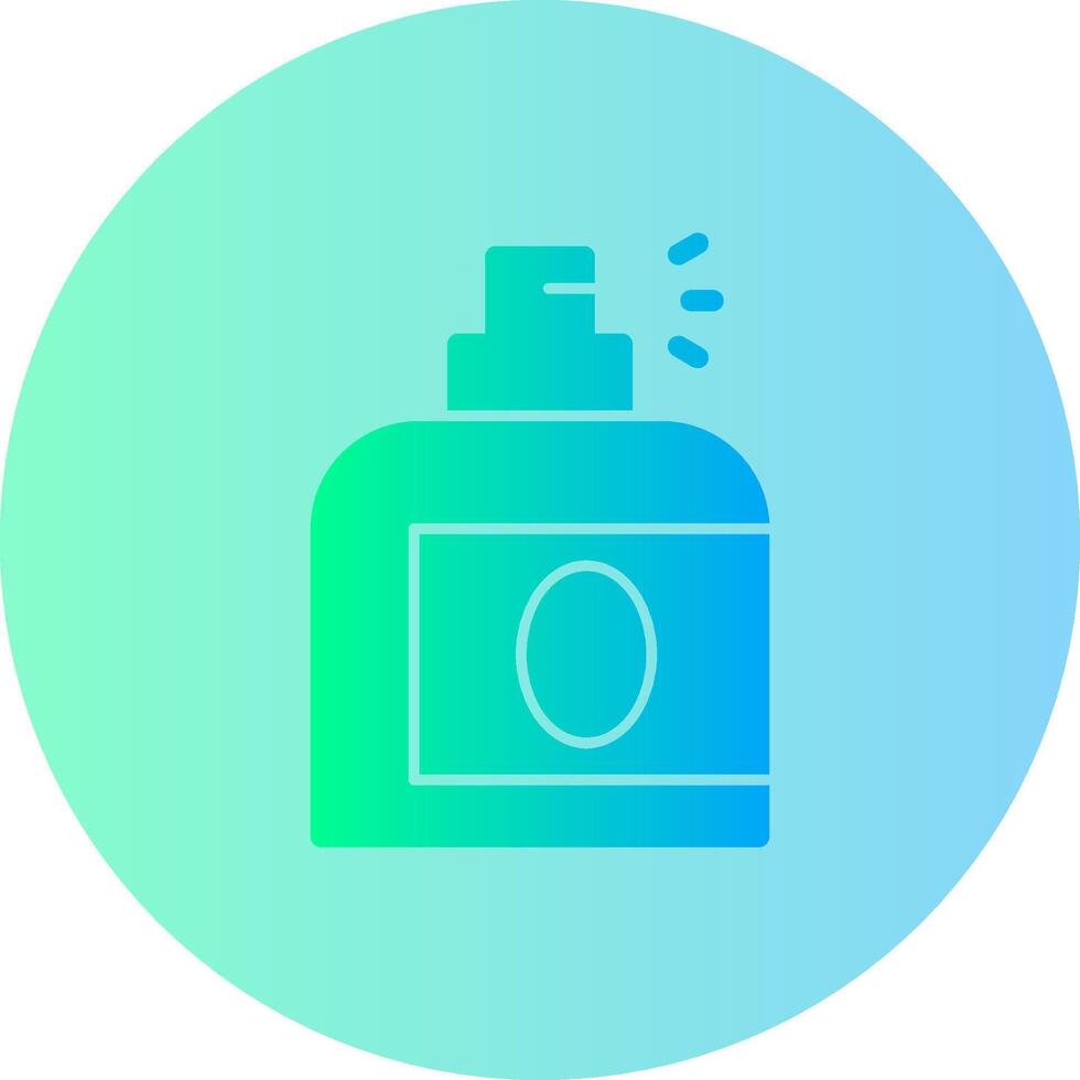 Perfume Gradient Circle Icon vector