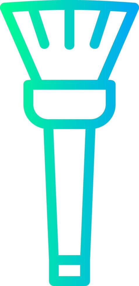 Makeup Brush Linear Gradient Icon vector