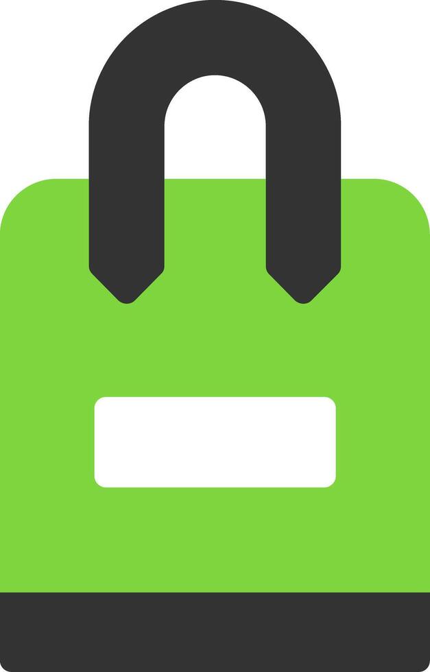 Tote Bag Flat Icon vector