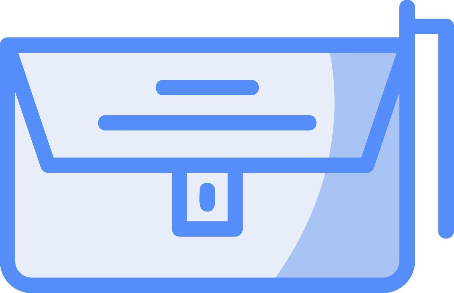Clutch Line Filled Blue Icon vector