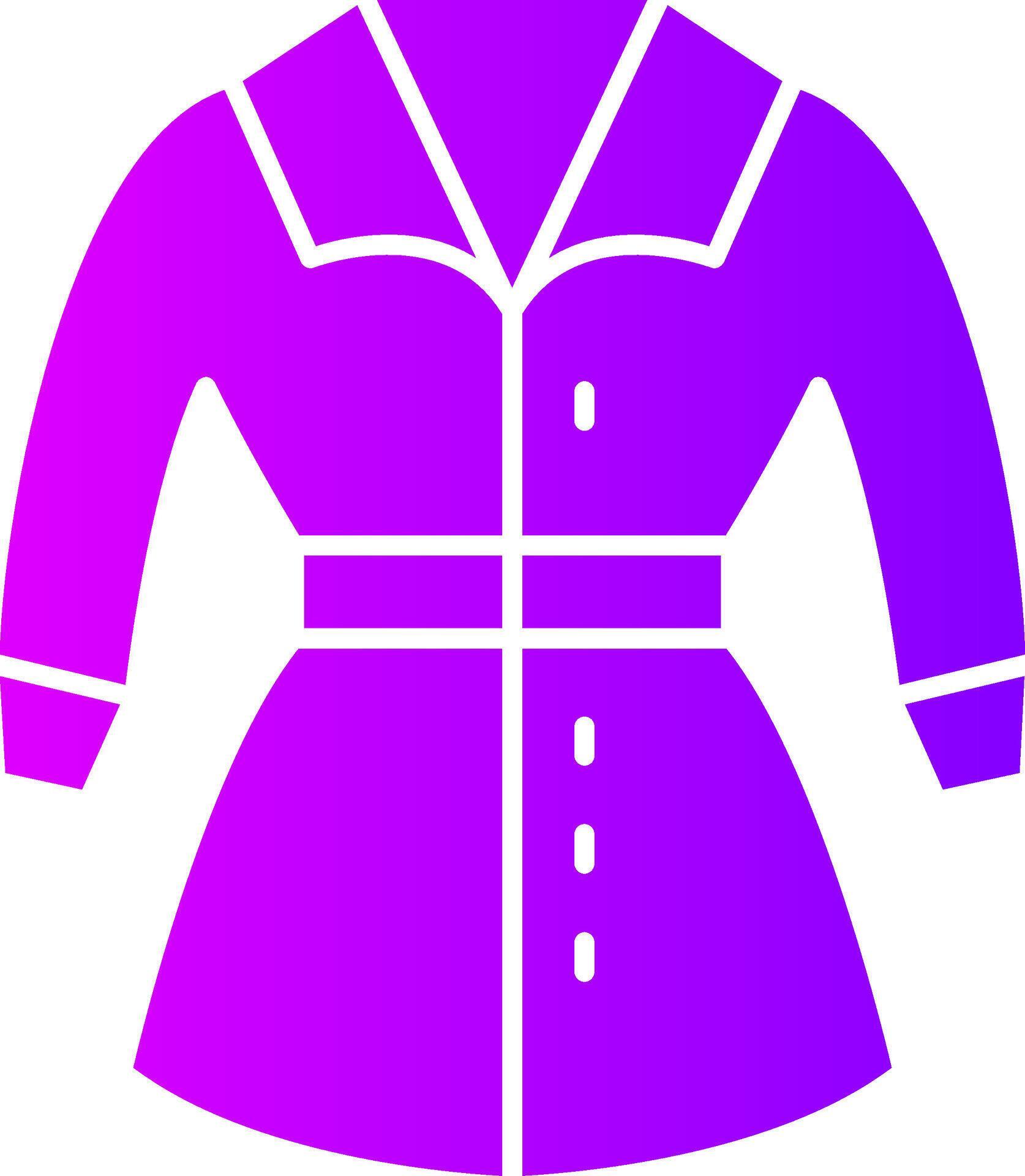 Trench Coat Solid Multi Gradient Icon 39503533 Vector Art at Vecteezy