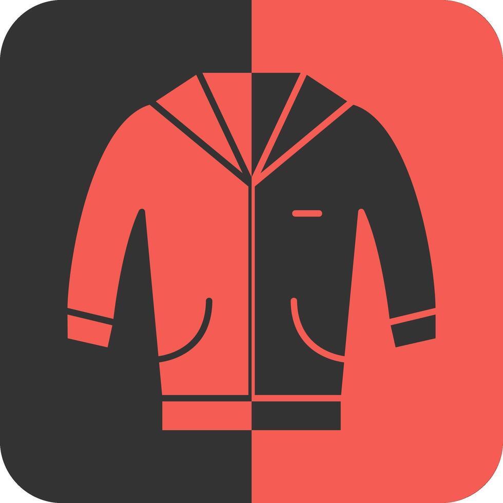 Jacket Red Inverse Icon vector