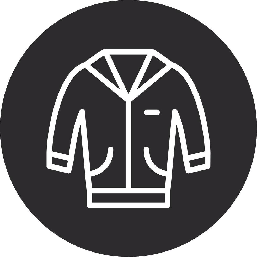 chaqueta invertido icono vector