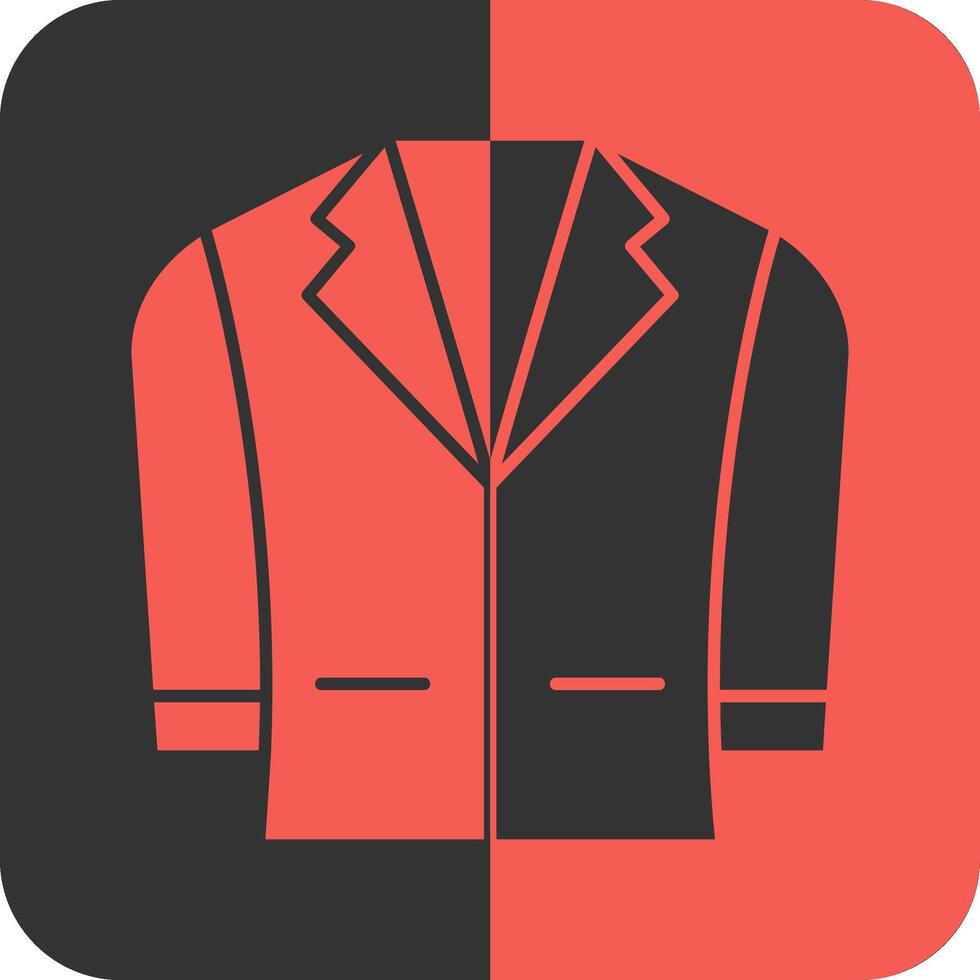 Blazer Red Inverse Icon vector