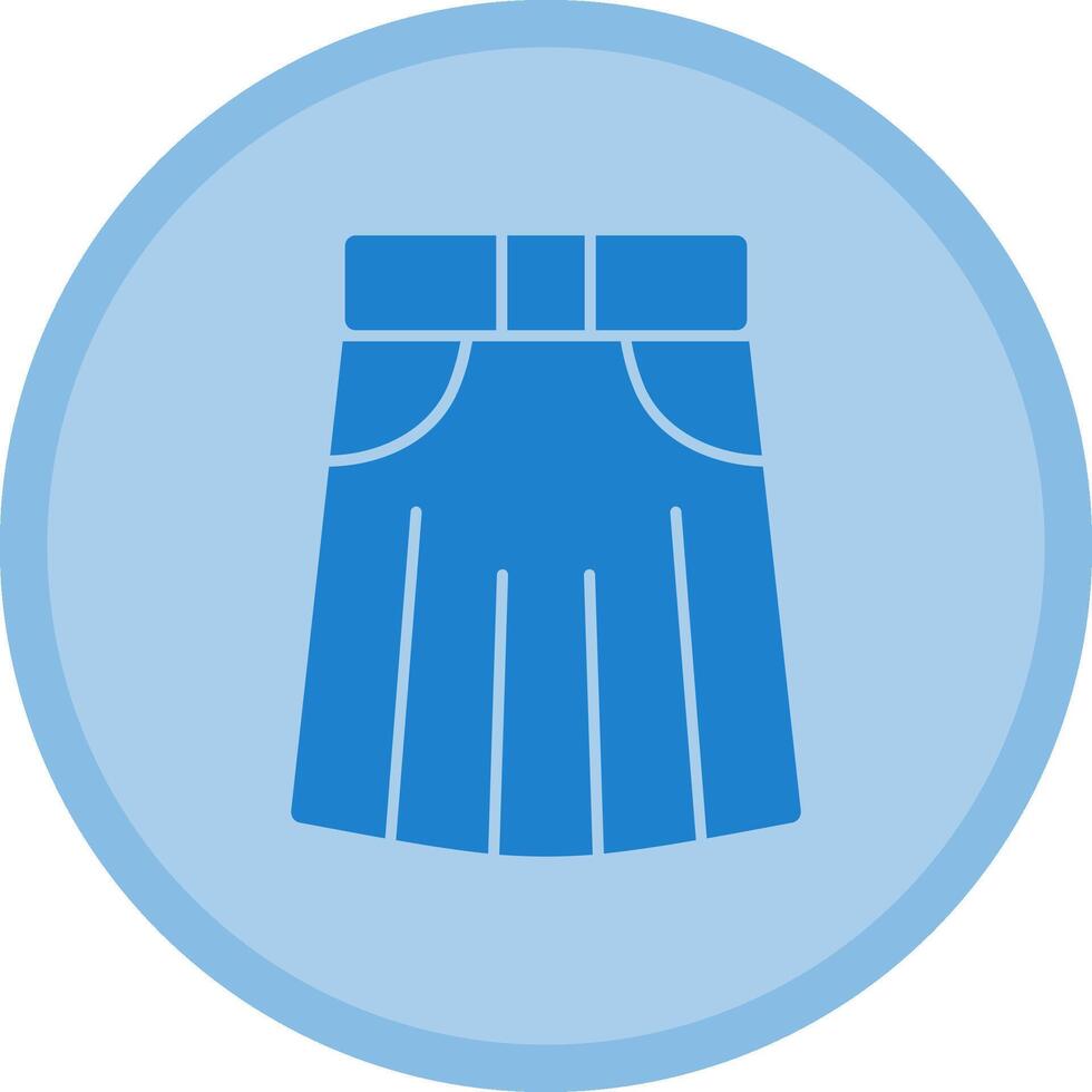 Skirt Multicolor Circle Icon vector